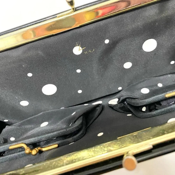 Vintage - Patent Leather Polkadot Clutch - Picture 6 of 6